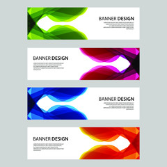 Fototapeta premium Vector Abstract design banner web template