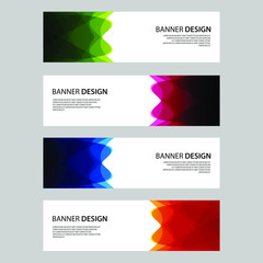 Fototapeta premium Vector Abstract design banner web template