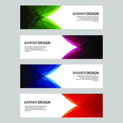 Fototapeta premium Vector Abstract design banner web template