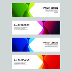 Fototapeta premium Vector Abstract design banner web template