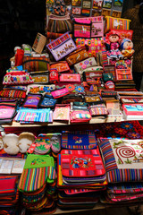 Fototapeta na wymiar Inca colorful souvenirs