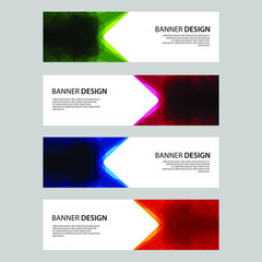 Fototapeta premium Vector Abstract design banner web template