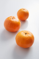 Ripe orange isolated on white background