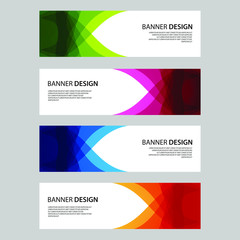 Vector Abstract design banner web template