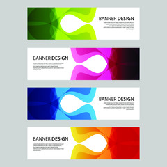 Fototapeta premium Vector Abstract design banner web template