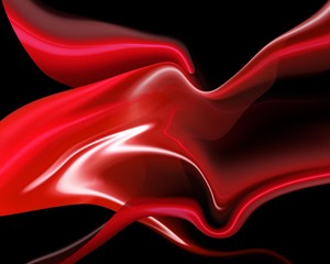 Abstract movement of red shape line futuristic and technology wavy background