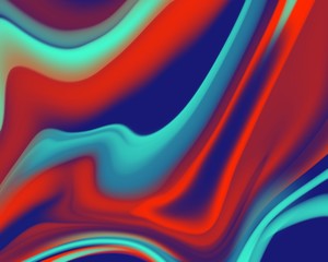 Abstract background red and blue colour are melting  and mixing to layer wave.