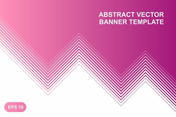 Abstract background with beautiful gradient and decorative broken lines. The template for the banner or background for a website