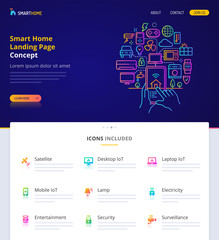 Smart Homes Home Page Design Concept.