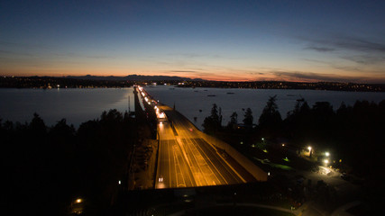 Fototapeta premium Bridge Sunset