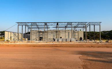 Fototapeta na wymiar structure of the building Which is under construction, more than 30 percent