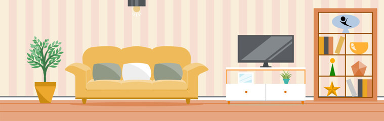 modern interior of living room