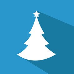 Christmas background with tree