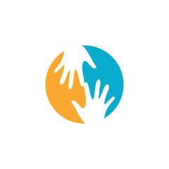 HAND CARE LOGO TEMPLATE VECTOR.