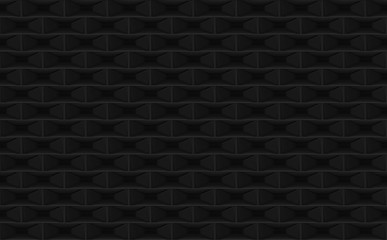 3d rendering. seamless modern dark rectangle brick blocks stack wall design background.