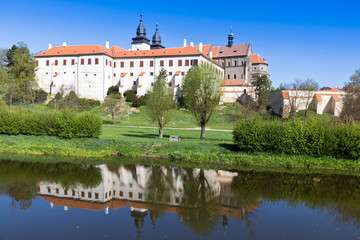Fototapeta na wymiar romanesque St. Procopius basilica and monastery, jewish town Trebic (UNESCO, the oldest Middle ages settlement of jew community in Central Europe), Moravia, Czech republic, Europe