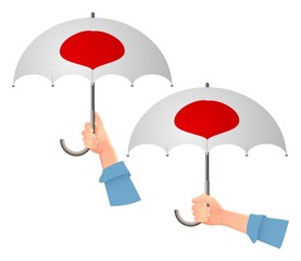 Japan flag umbrella