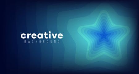 Star abstract blue background design