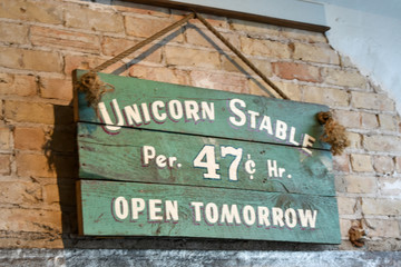 Vintage Unicorn Stable