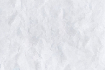 white crumpled paper texture background.