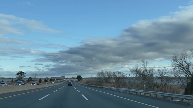 Driving on the turnpike fall POV