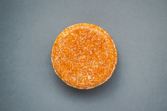 Colorful round solid shampoo bars (zero waste)