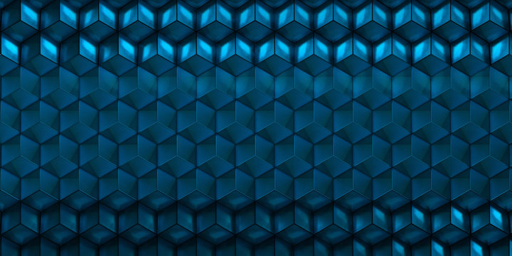 uniform background of cubes at an angle
