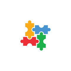 Fototapeta premium Autism icon design template vector isolated illustration