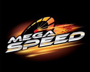 mega speed, concept design vector.