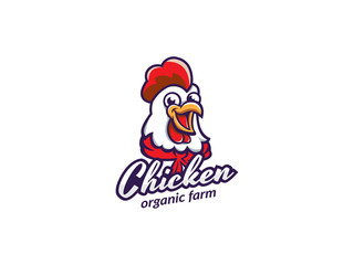 Fried chicken restaurant logo template