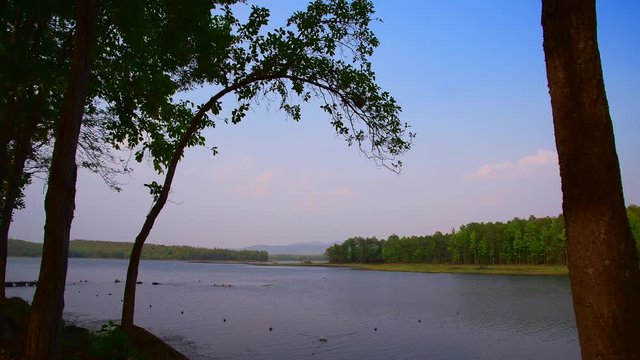 4K video of natural view in Mae Puem national park, Thailand.