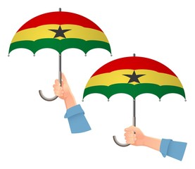 Ghana flag umbrella