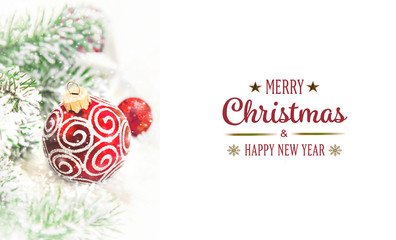 Christmas background. happy New Year. Selective focus