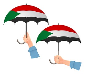 sudan flag umbrella