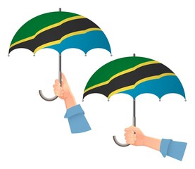 Tanzania flag umbrella
