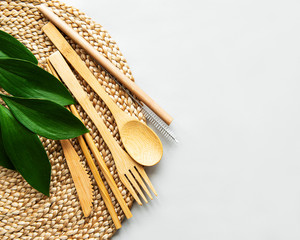 Eco friendly bamboo cutlery set