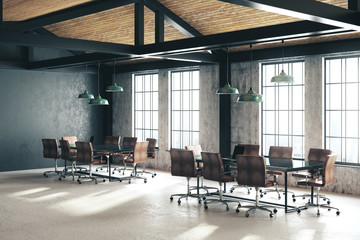 Contemporary boarding room interior