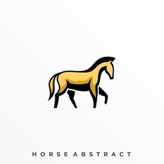 Abstract Horse Illustration Vector Template