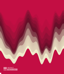 Abstract waveform background. 3d technology style. Vector illustration with sound waves.