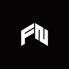 FN Logo monogram modern design template