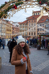 young woman in the city