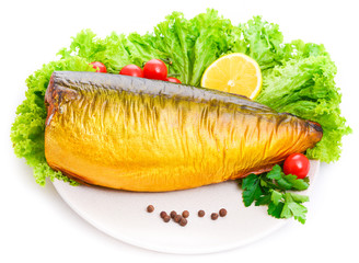  Smoked tuna on a plate