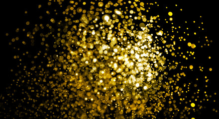 abstract golden bokeh light background