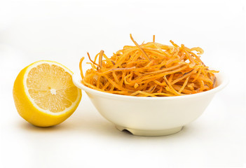 Sea web , squid wing cut by piece