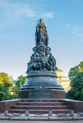 Obraz premium Monument to Catherine the Great, Saint Petersburg, Russia