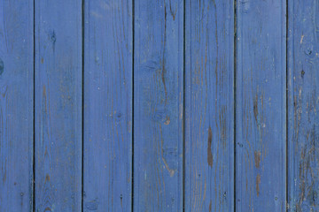 Classic blue wood background. Horizontal orientation.