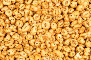 Barley rice pudding background.