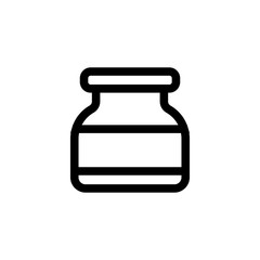 Sports nutrition icon vector. Thin line sign. Isolated contour symbol illustration