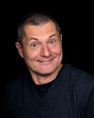 Obraz premium male Portrait with grotesque emotions