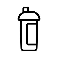 Energy drink icon vector. Thin line sign. Isolated contour symbol illustration